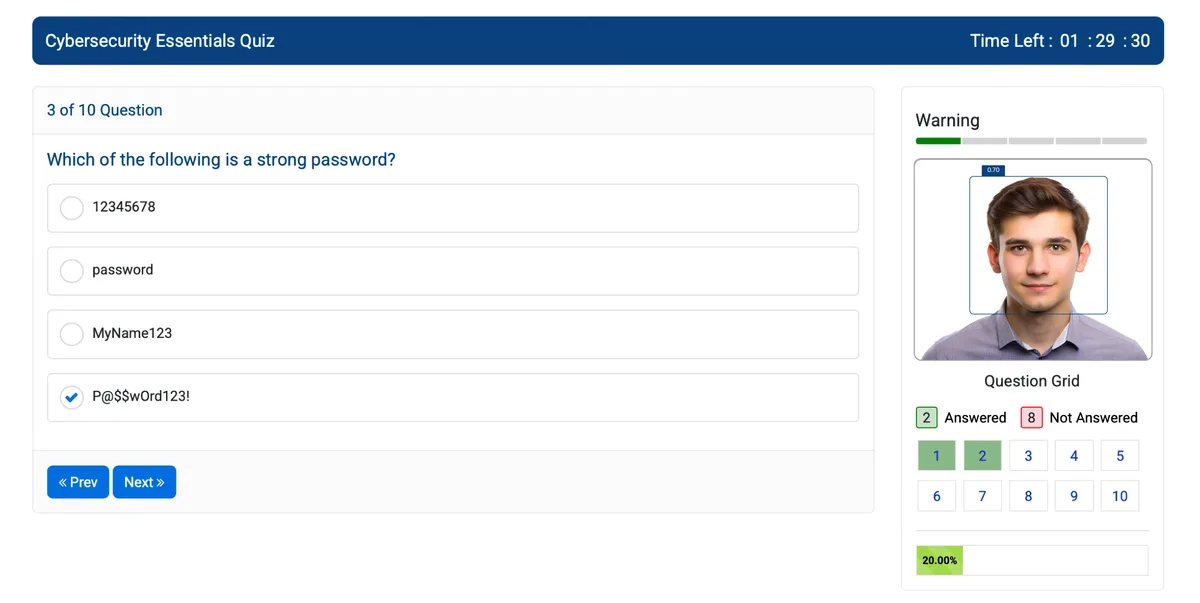 Anti-Cheating banner