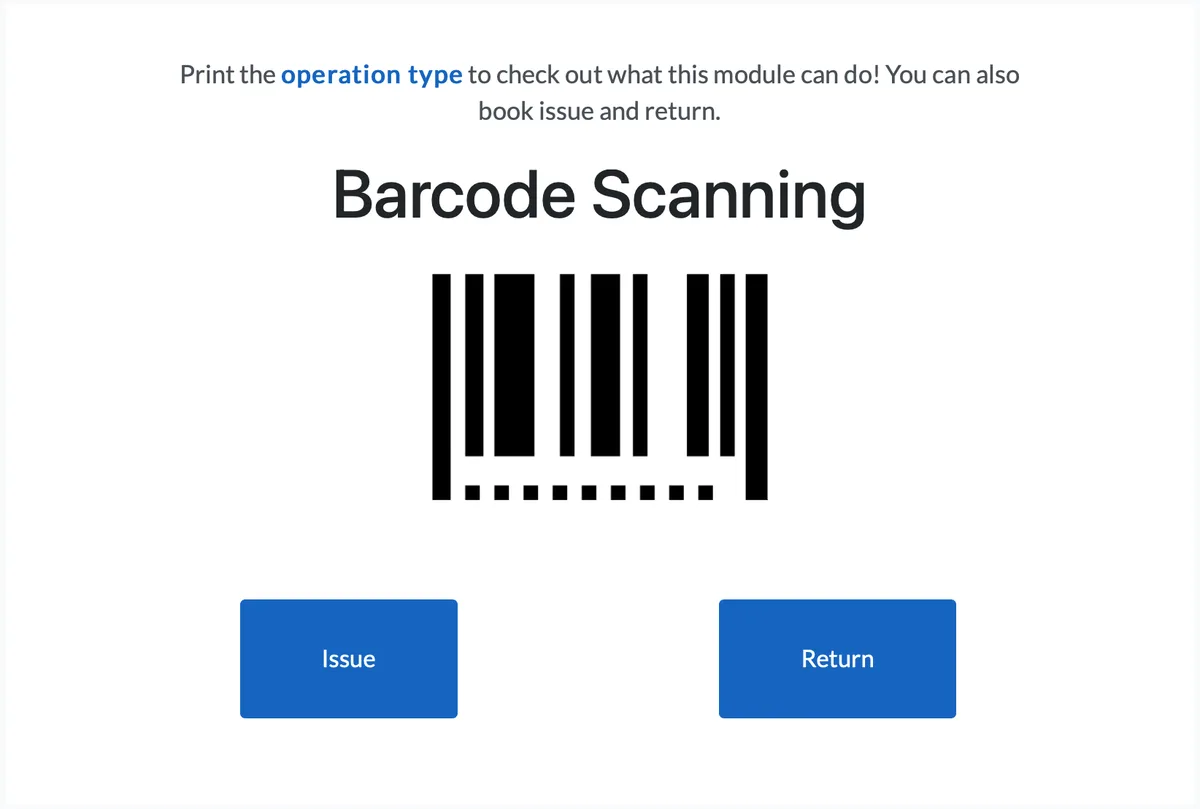 Library barcode scanning