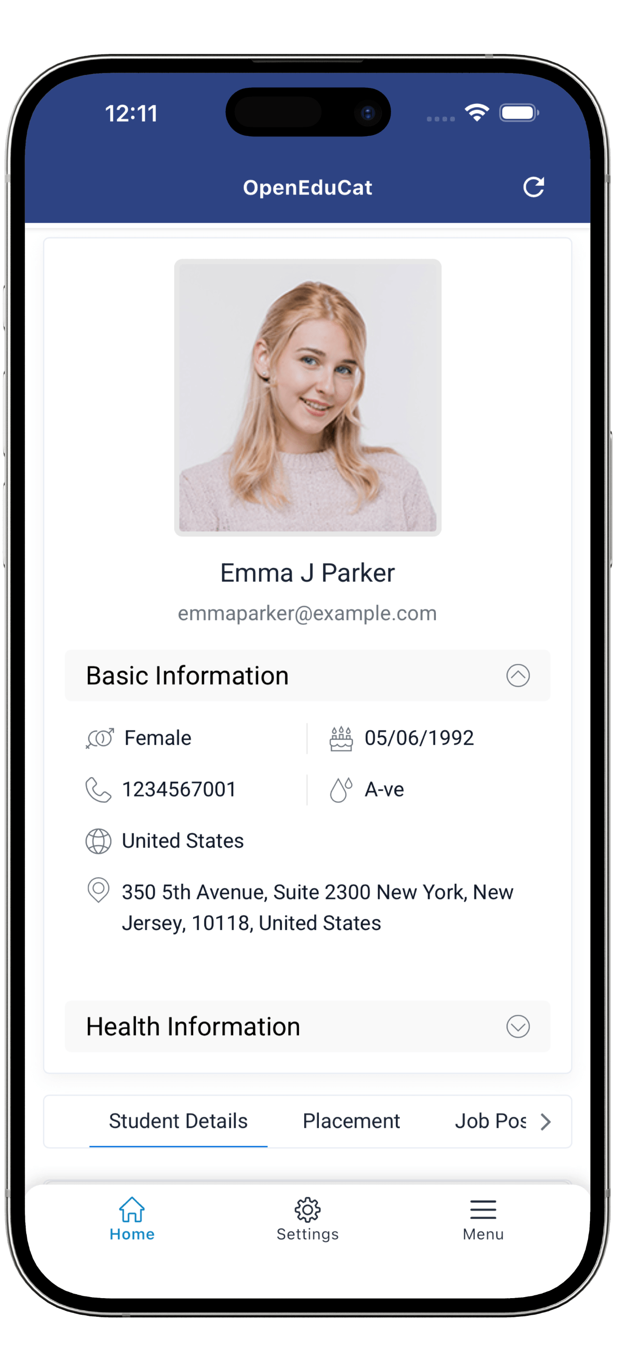 Parent View: Student Academic Dashboard