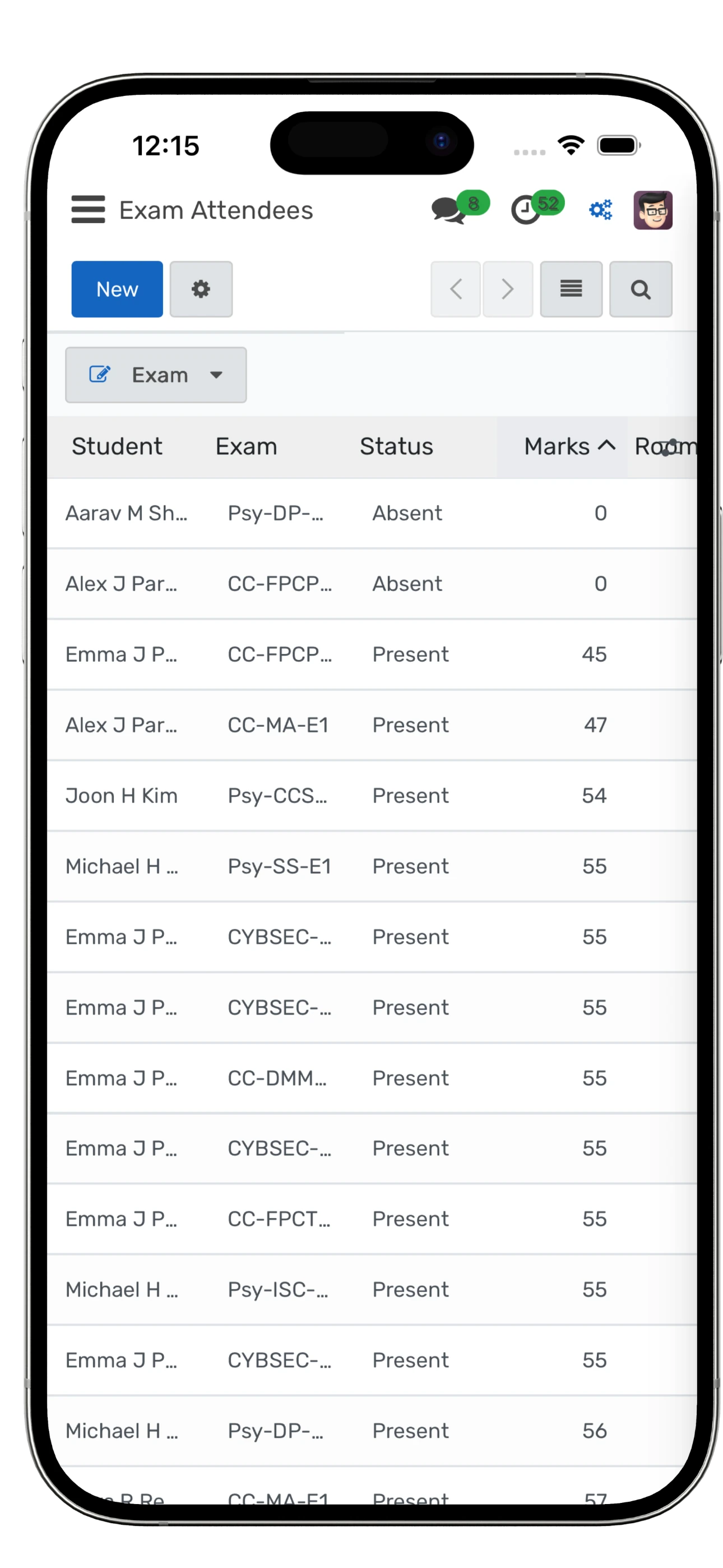 Teacher View: Detailed Attendance Logs
