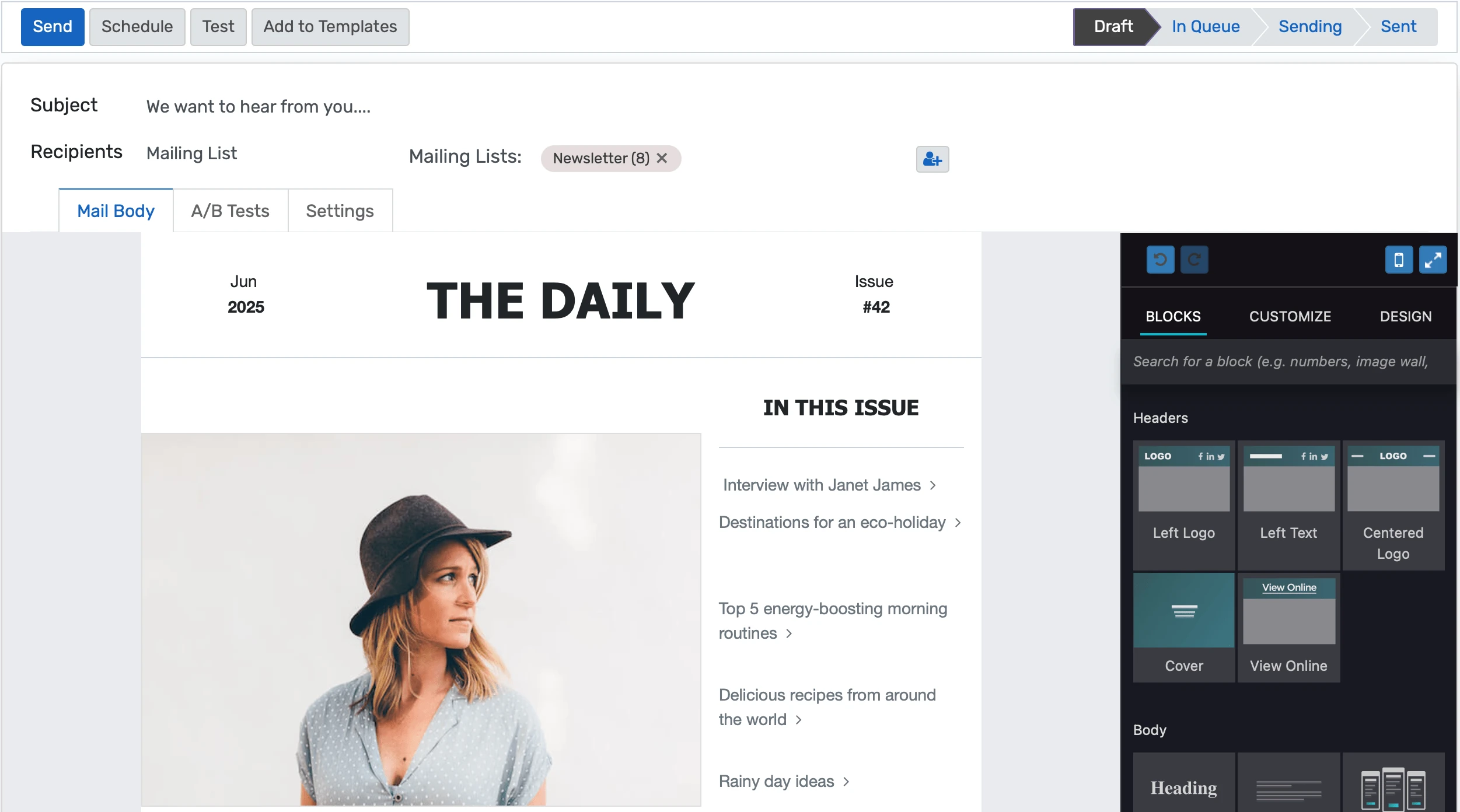 Institutional Email Marketing Dashboard