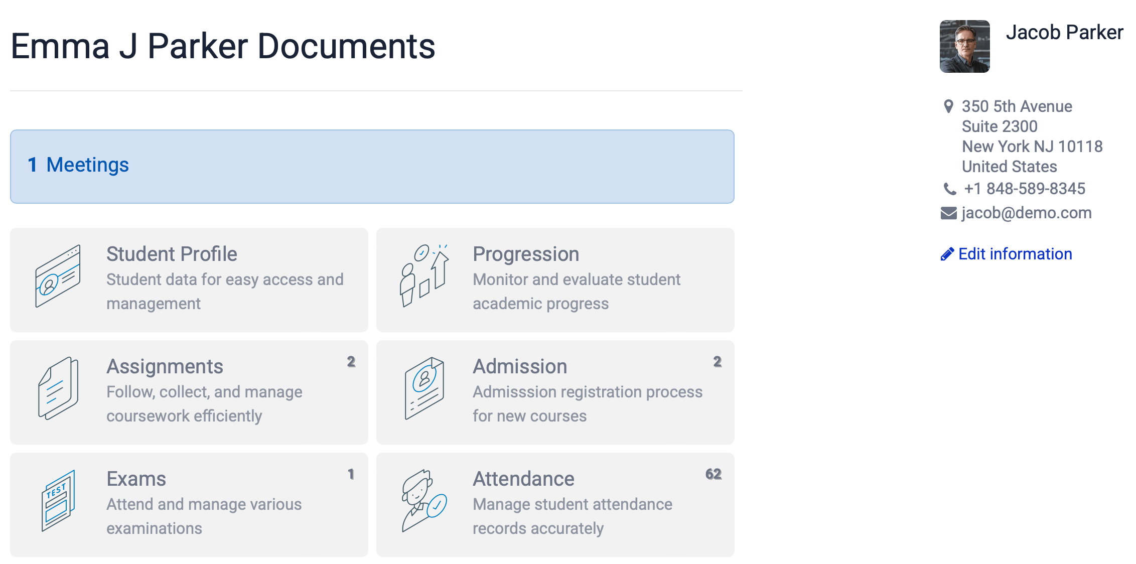 Centralized Student Records & Documentation