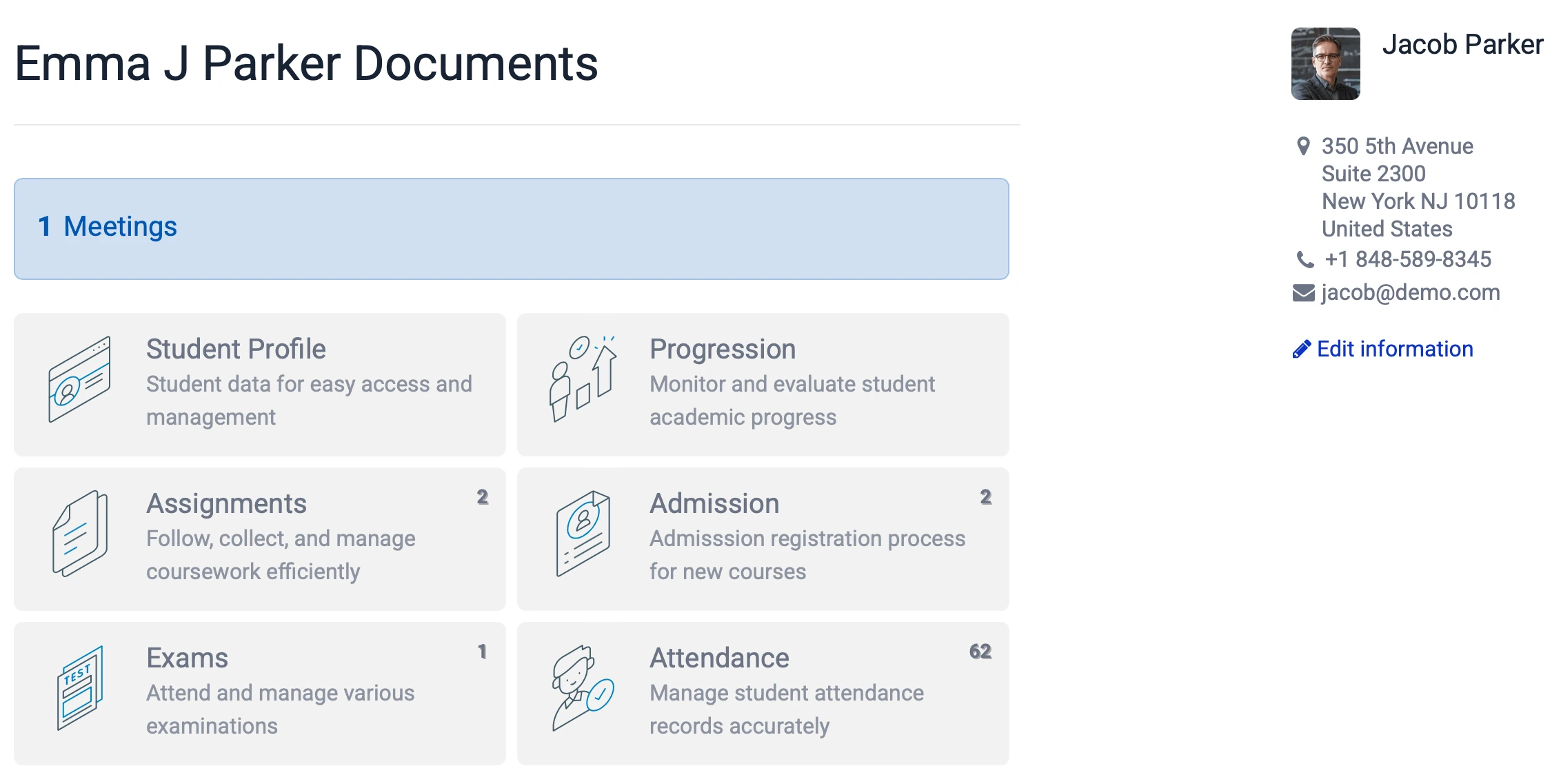 Centralized Student Records & Documentation