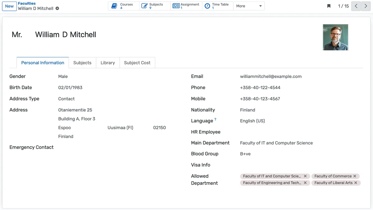 Faculty Management Banner