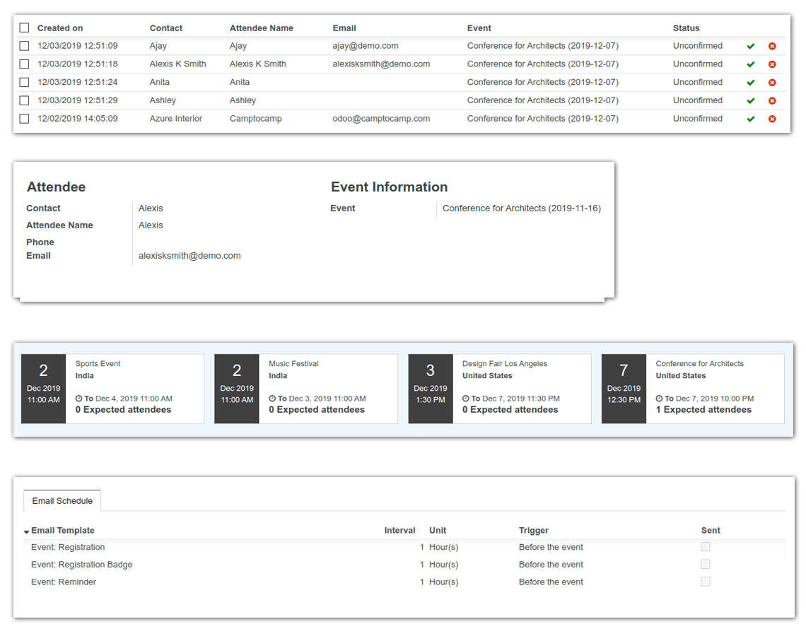 Sistema de gerenciamento de eventos