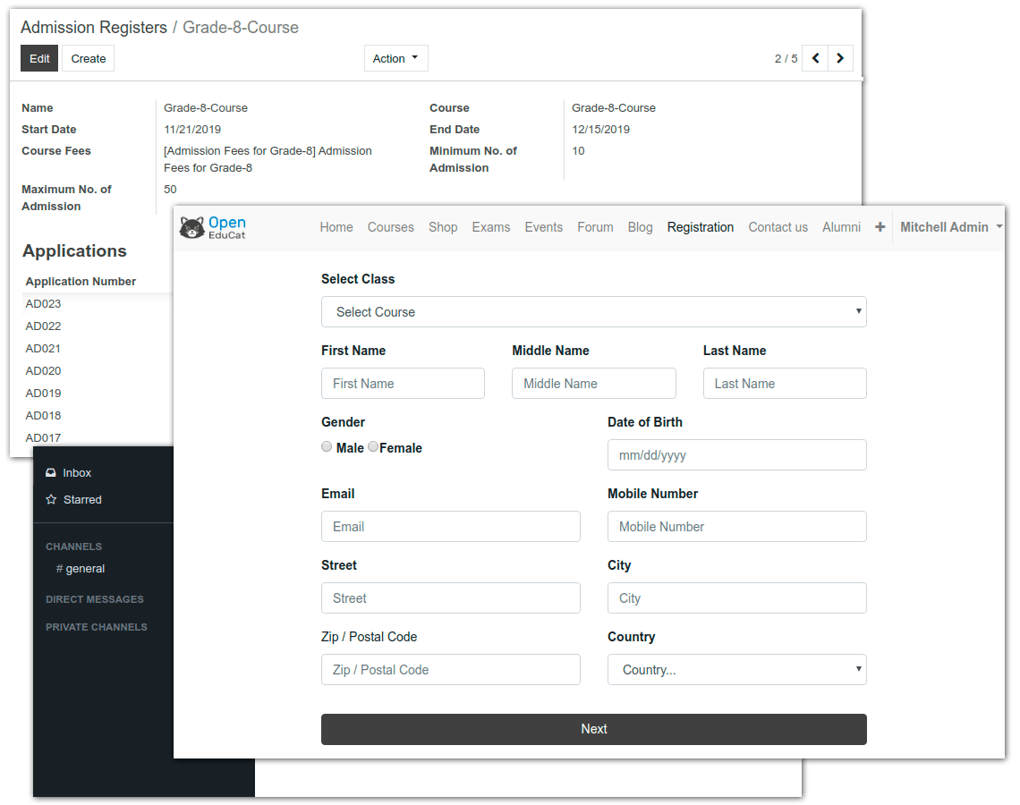 Enrollment system