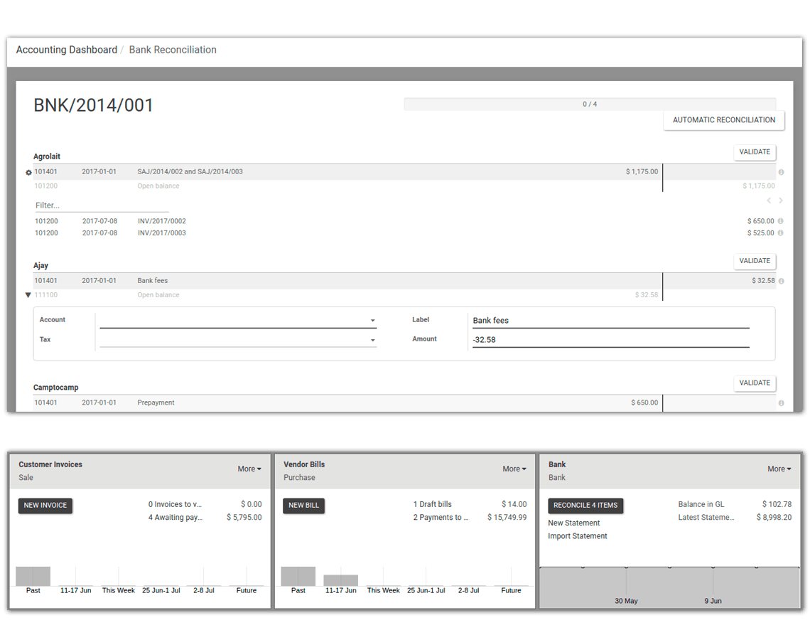 Sistema de gerenciamento de contas