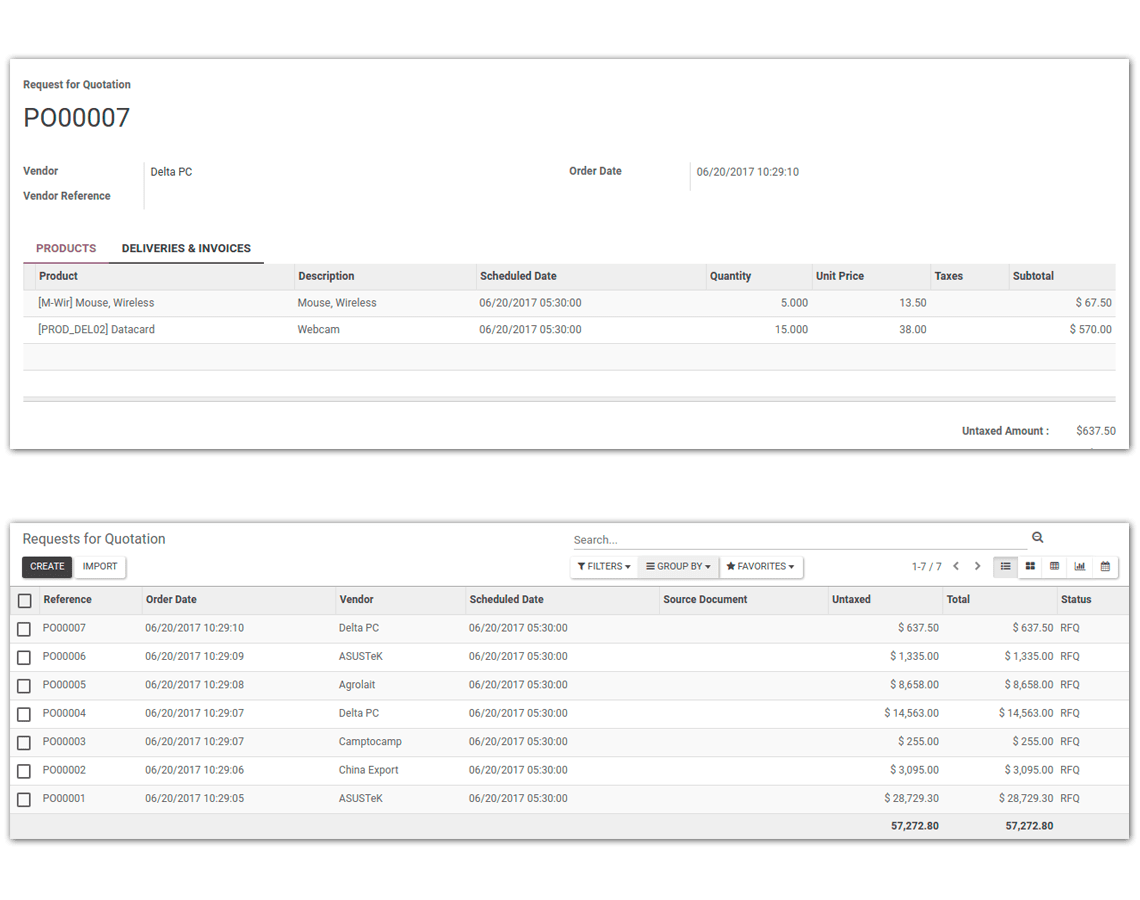 Purchase invoice