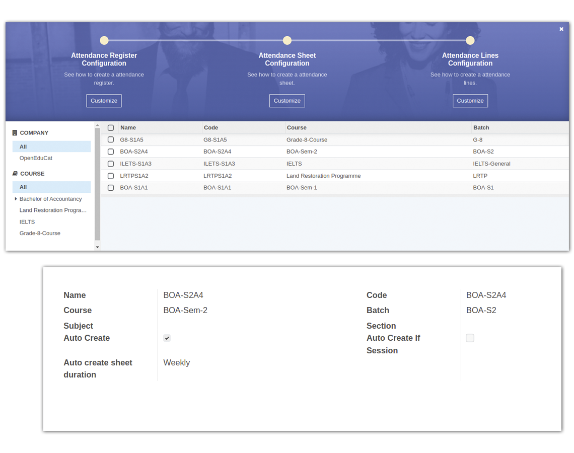 OpenEduCat Centralized Controls